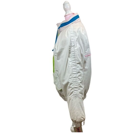 New with Tags Vintage 80’s New York Girl White and Neon Winter Jacket Small - Picture 5 of 13
